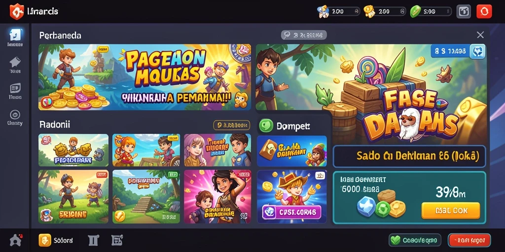 Tampilan utama yang menarik dan intuitif.