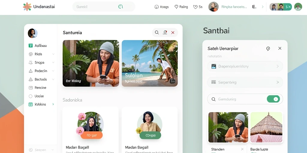 Tampilan antarmuka yang user-friendly.