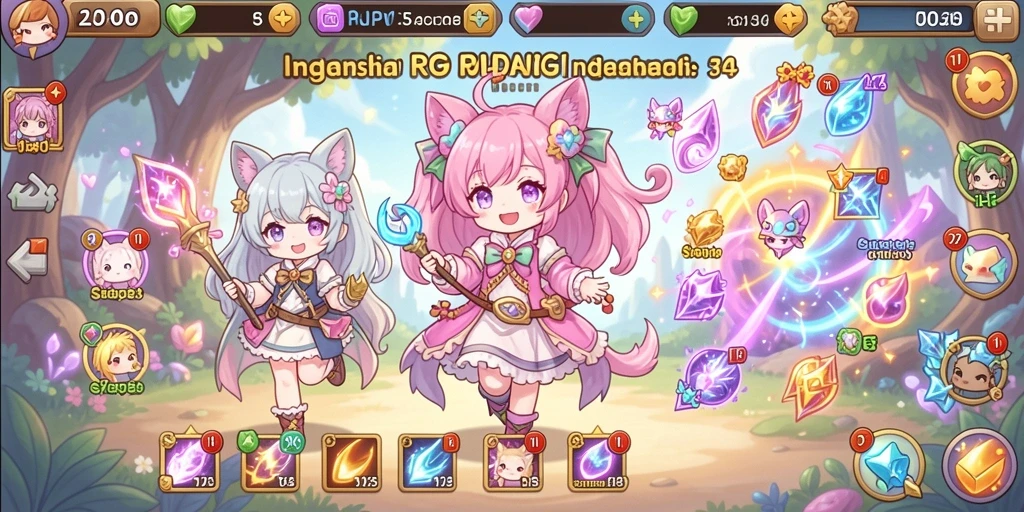 Tampilan awal yang menarik dengan berbagai pilihan game.