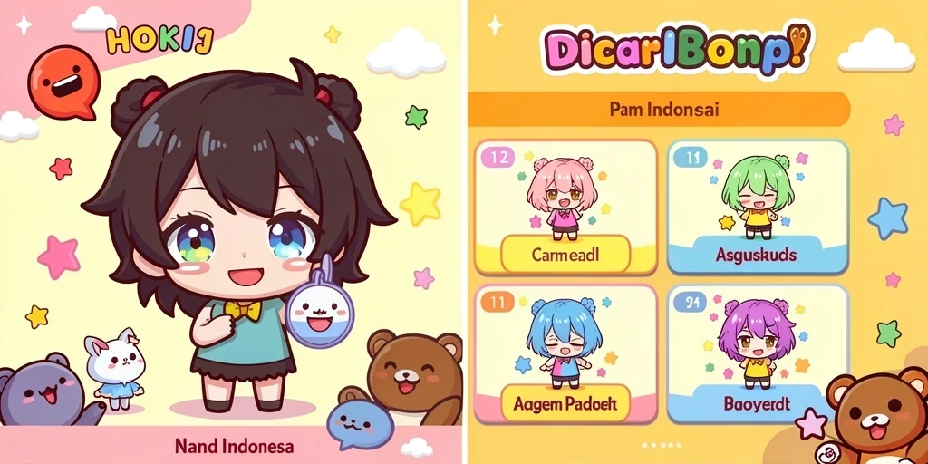 Tampilan awal game yang menarik dan penuh warna.