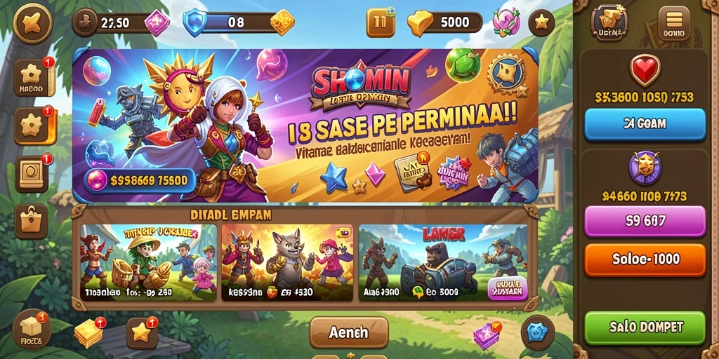 Tampilan antarmuka SLOT8808 yang menarik dan mudah digunakan.