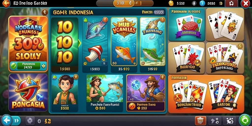 Screenshot menunjukkan tampilan antarmuka permainan yang menarik.